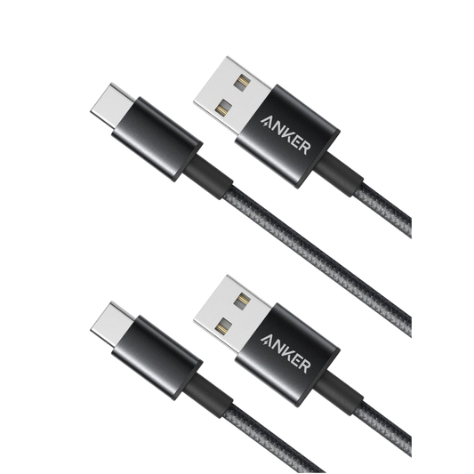 Anker Premium Nylon USB-C to USB-A Cable (3 ft / 6 ft, 2-Pack)