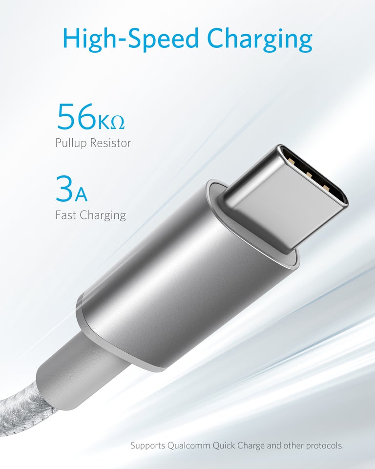 Anker Premium Double-Braided Nylon USB-C to USB-A Cable