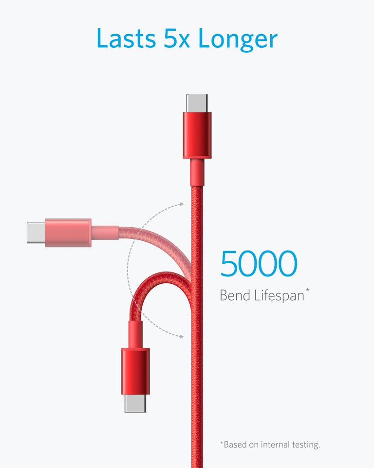 Anker Premium Double-Braided Nylon USB-C to USB-A Cable