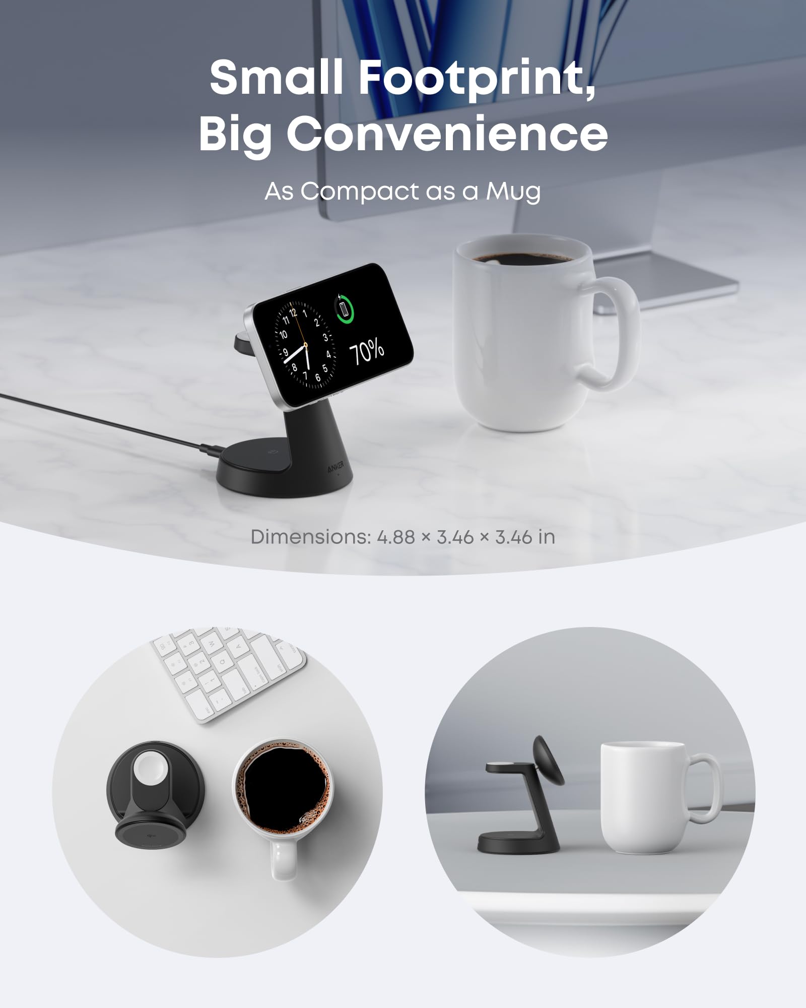 Anker MagGo Apple MagSafe fast charging dock