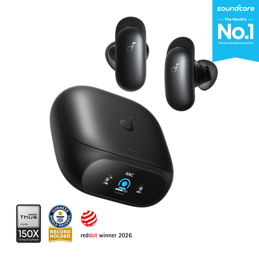 Add-On Bundle ｜ soundcore Liberty 5 Pro Anc Earbuds Clear Calls + Soundcore Mini | Portable Bluetooth Speaker + Anker 511 Charger (Nano 3, 30W)
