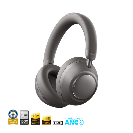 Anker soundcore Space 2 Pro | Over Ear Headphones with Thus™ AI for Clear Calls