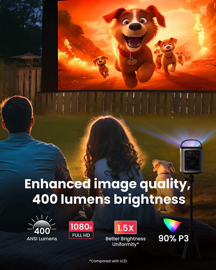 Mars 3 Air | Portable Google TV Projector (Lightning Deals)