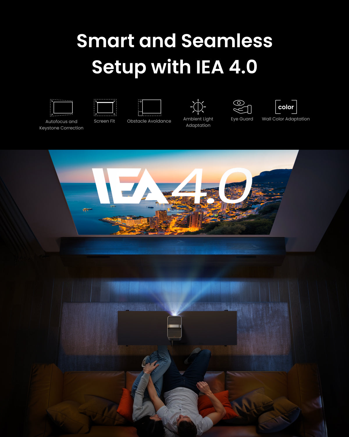 Cosmos 4K SE Projector | + Robot Vacuum (60 Days* Hands-Free)