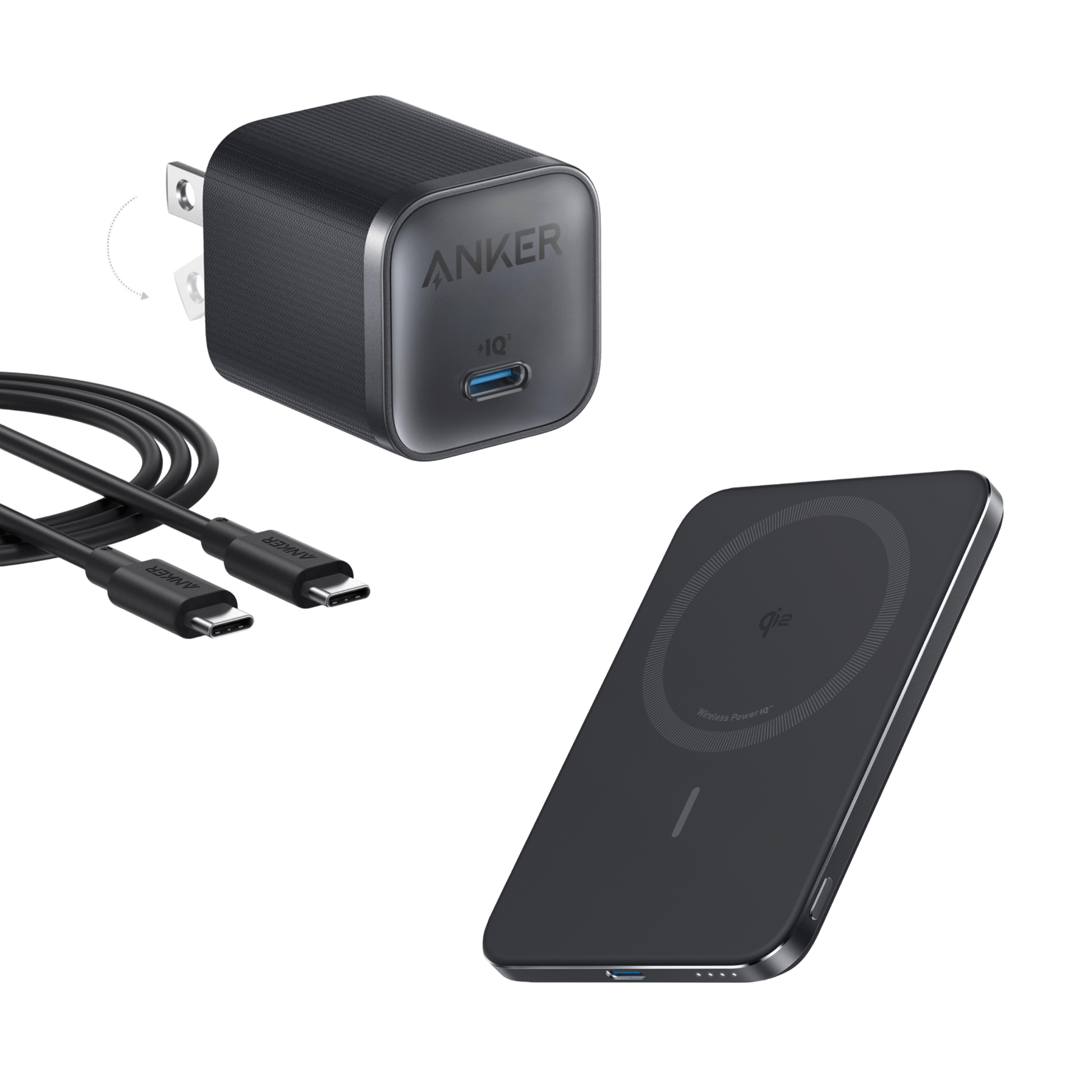 Anker Nano 5000mAh MagSafe battery pack + 45W USB charger kit