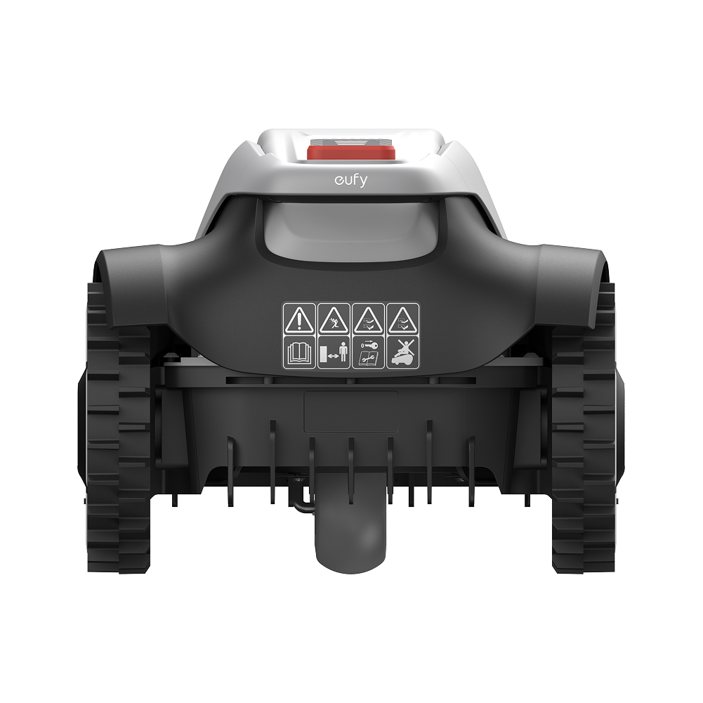 eufy E15 automatic robotic lawn mower back