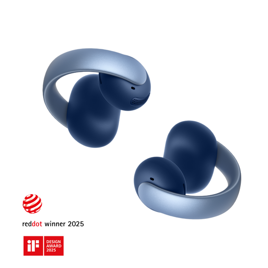 soundcore aeroclip open ear sport earbuds headphones blue