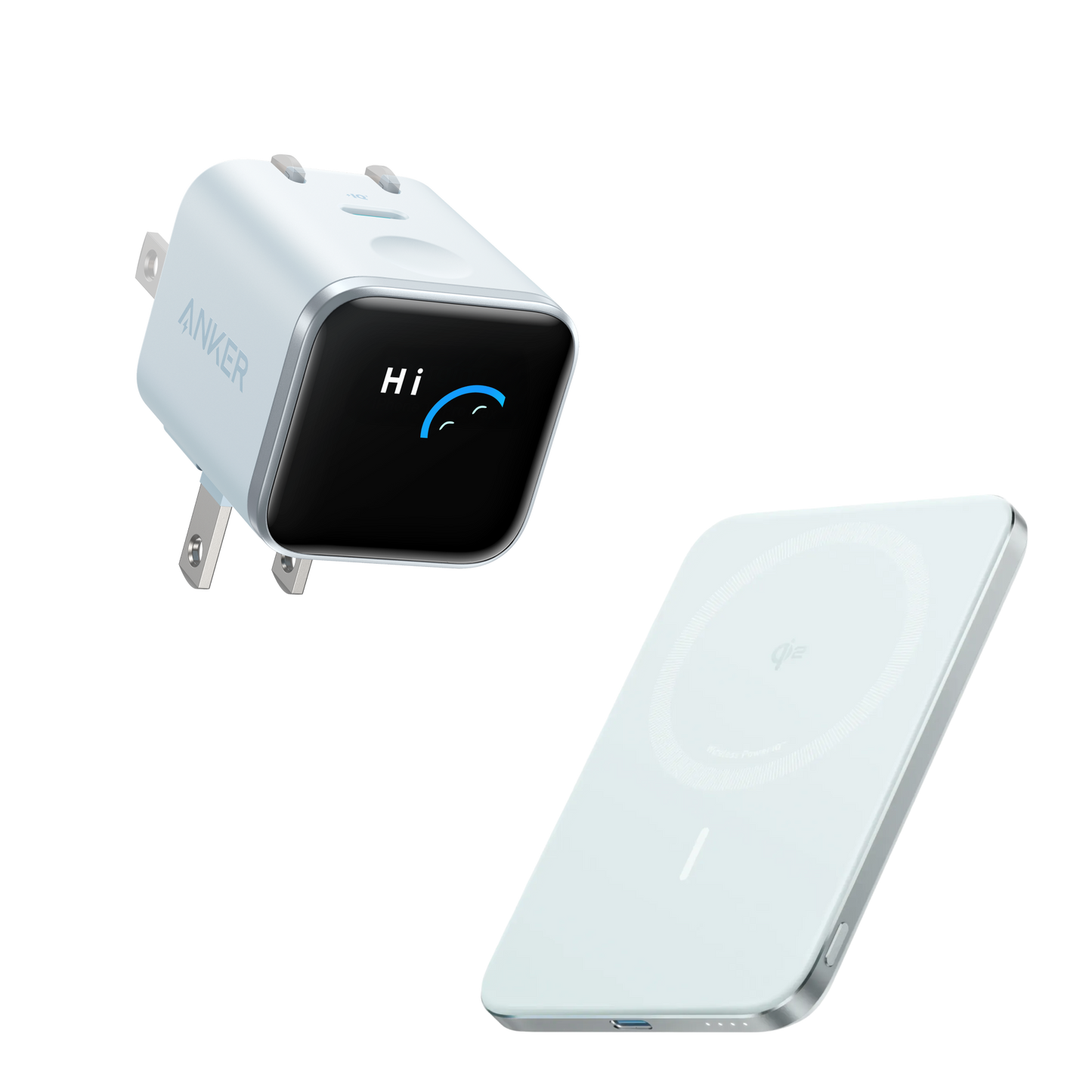 Anker Nano USB-C Fast Charger + 5000mah Wireless Power Bank Kit