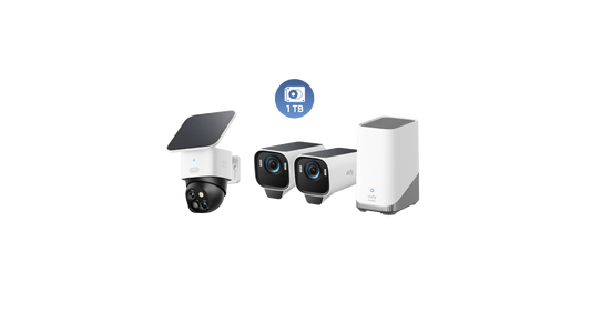 eufyCam S3 Pro 2-Cam Kit + SoloCam S340 + 1 TB Hard Drive