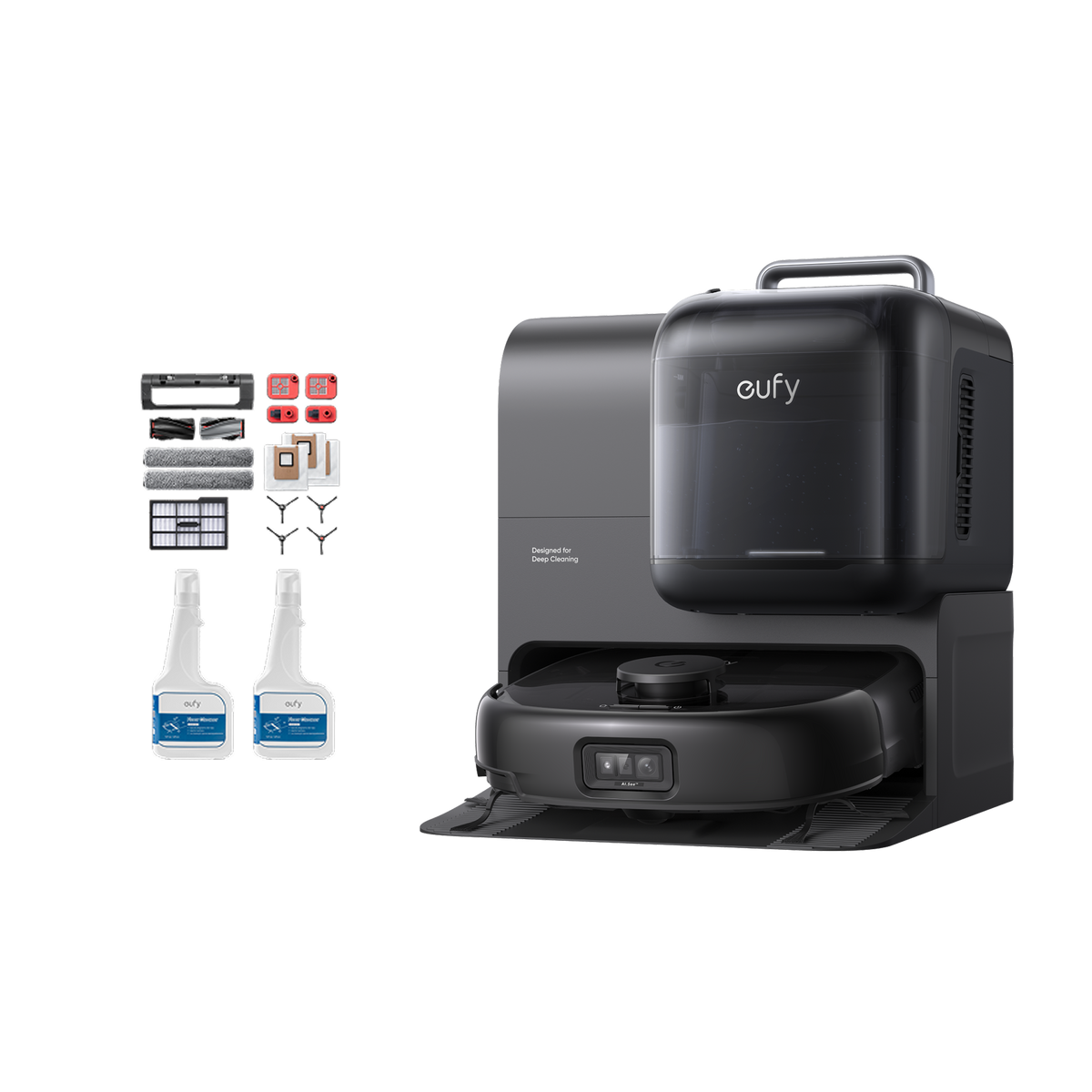 eufy Robot Vacuum Omni E28 + Accessories Package + Floor Cleaner*2