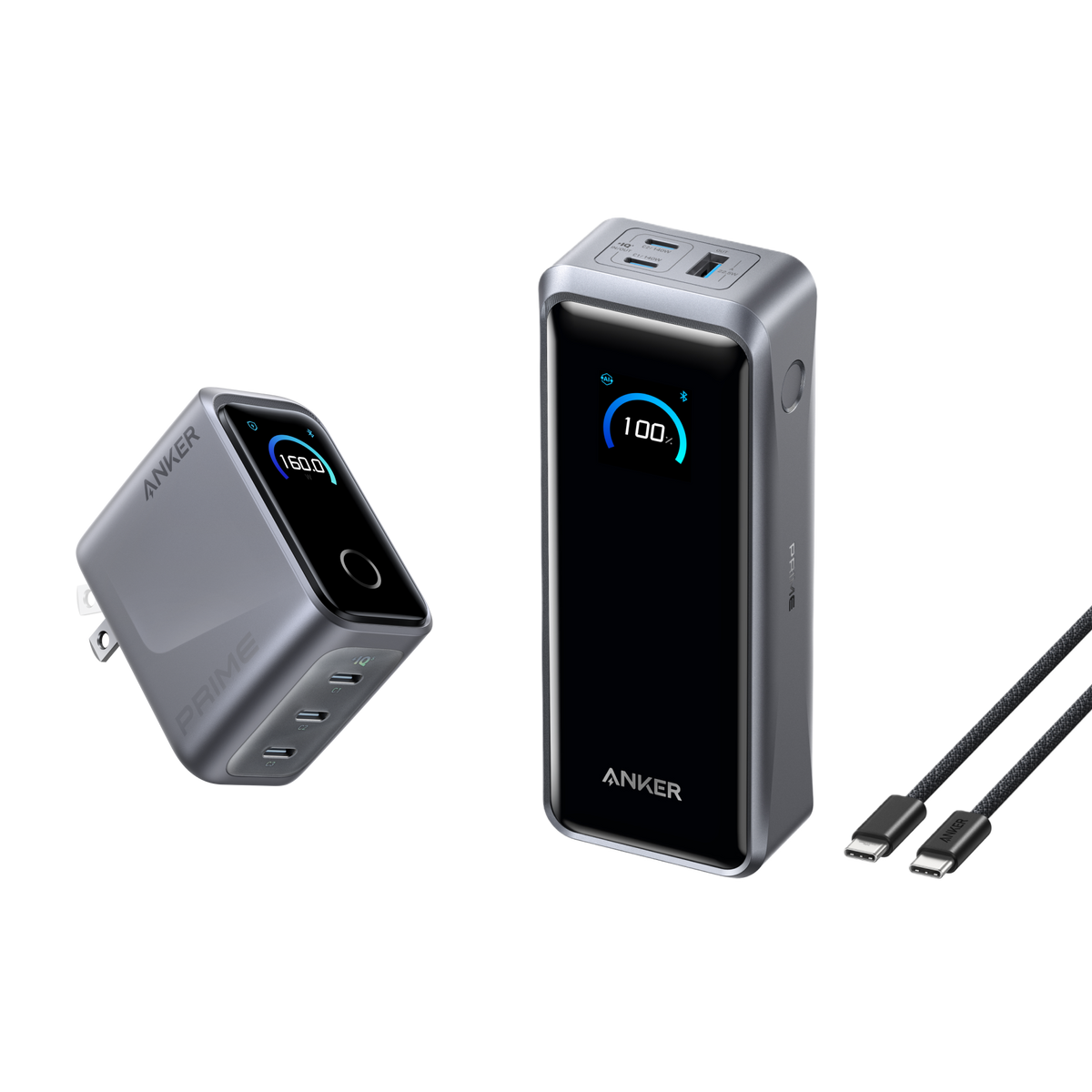 Anker Prime 26K Power Bank and 160W 3-Port Charger