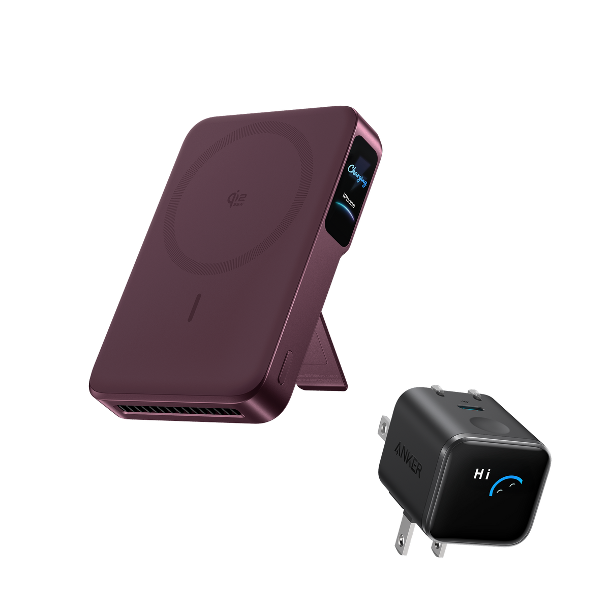 Anker MagGo 2 Pro Power Bank and Anker Nano 45W Smart Display Charger