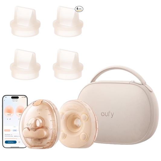 eufy Wearable Breast Pump S2 Pro + Duckbill Valves (4-Pack)
