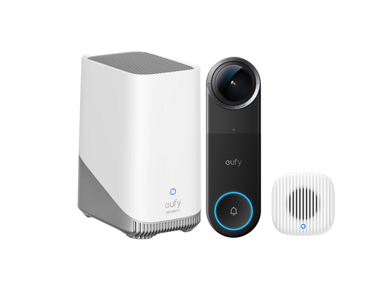 eufy Video Doorbell S4 with Chime+ HomeBase S380