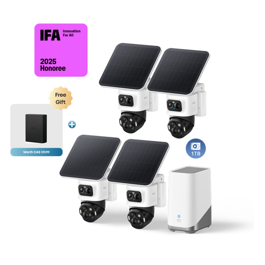 eufyCam S4 4-Cam Kit + 1 TB Hard Drive