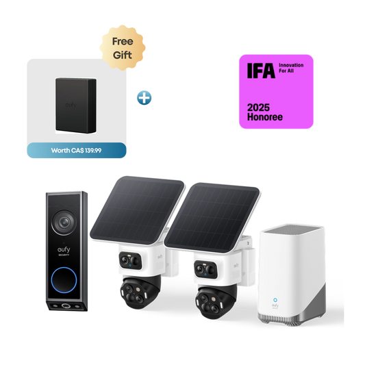 eufyCam S4 2-Cam Kit + Video Doorbell E340
