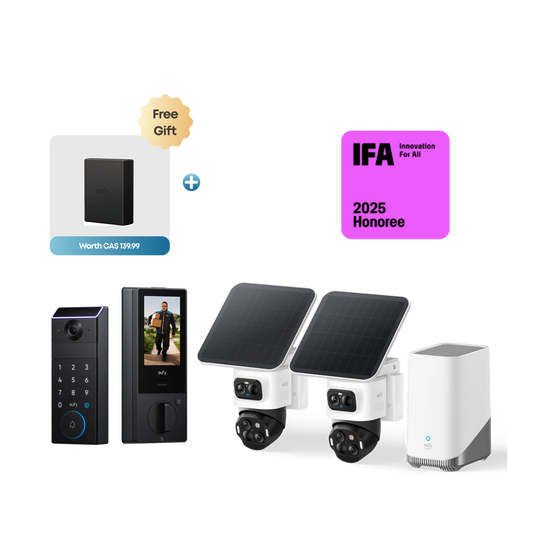 eufyCam S4 2-Cam Kit + eufy FamiLock S3 Max