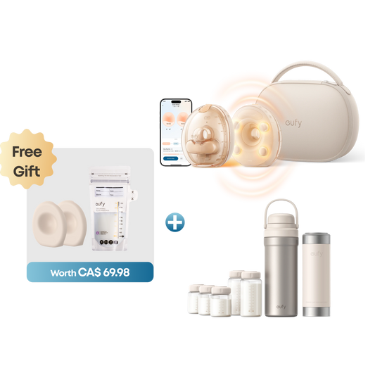 eufy Wearable Breast Pump S2 Pro + Portable Milk Cooler E10