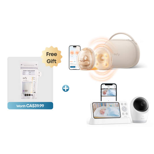 eufy Wearable Breast Pump S2 Pro + Baby Monitor E21