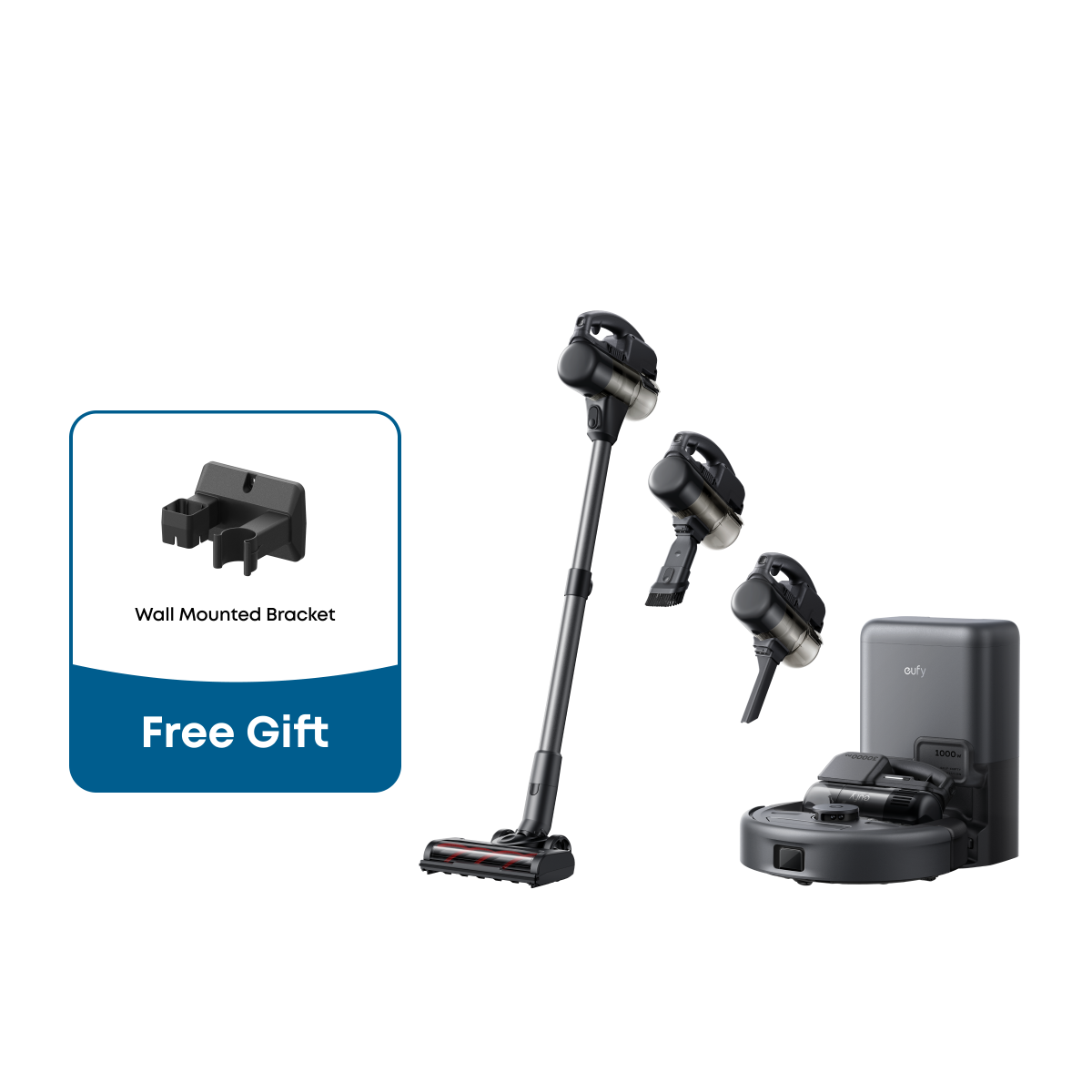 eufy Robot Vacuum 3-in-1 E20 + Wall Mounted Bracket