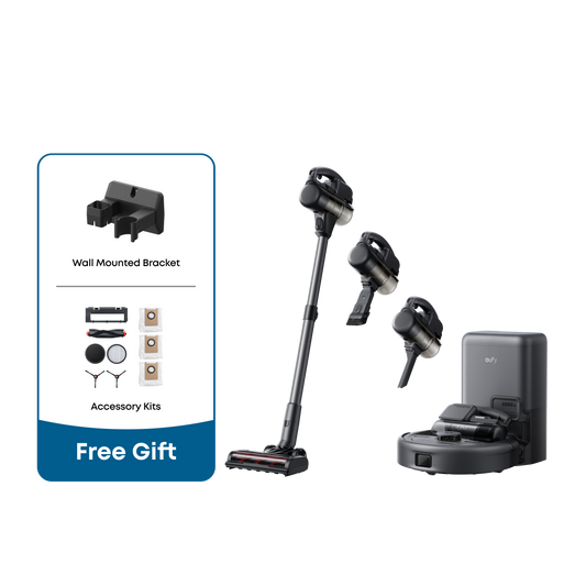 eufy Robot Vacuum 3-in-1 E20 + Accessories Kit + Wall Mounted Bracket