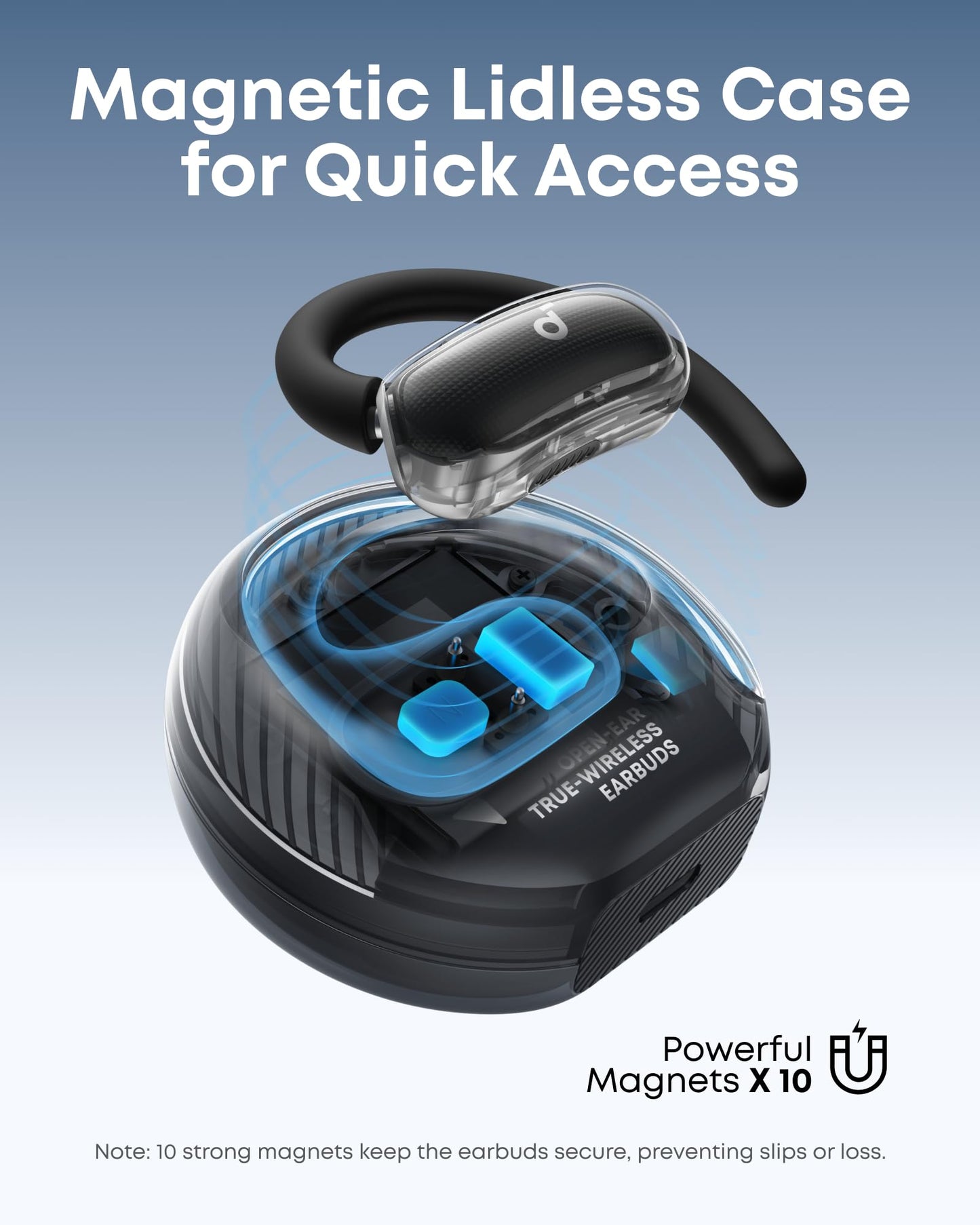 soundcore V40i | Comfortable Fit and Clear Sound, Lidless Case