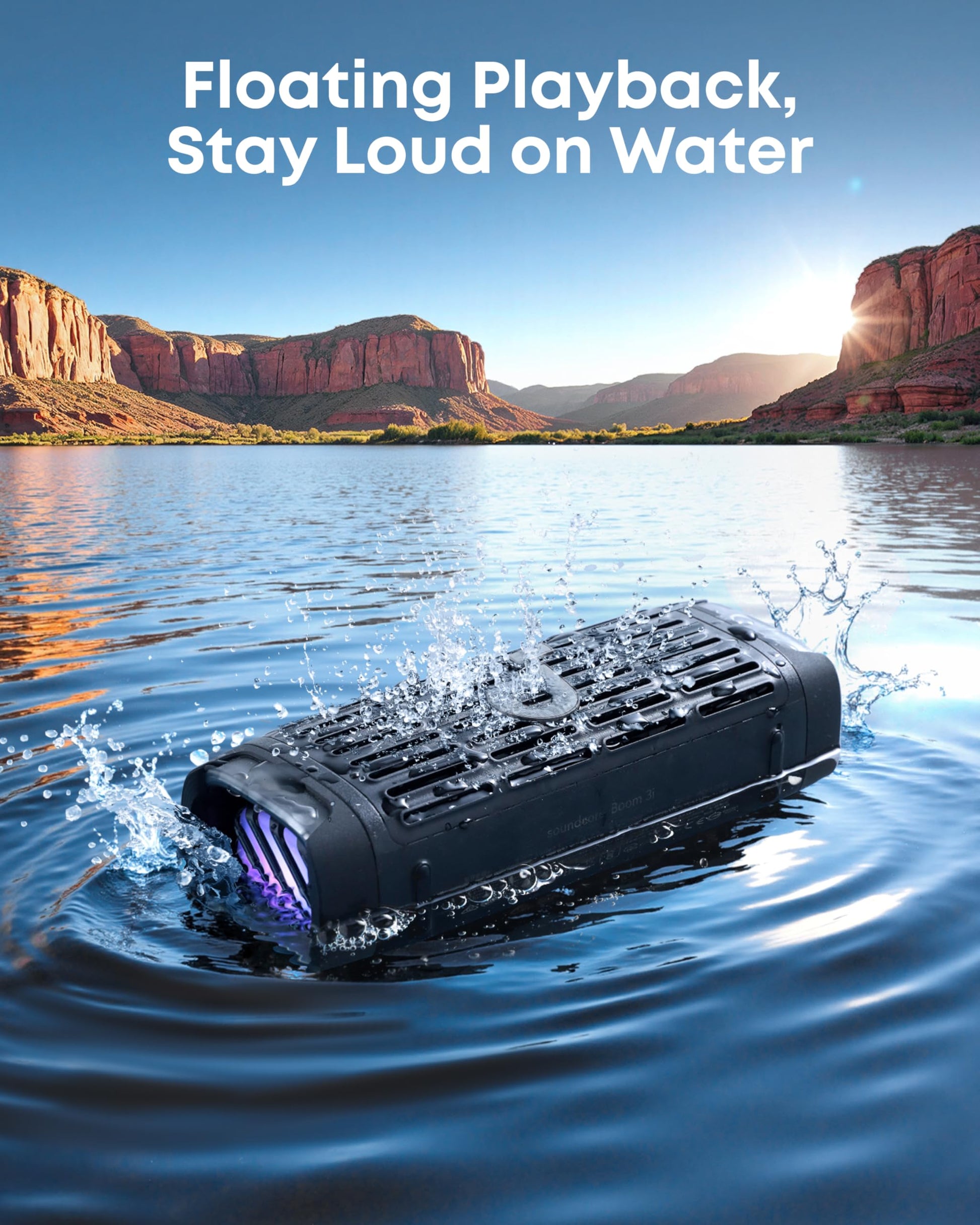 Soundcore Boom 3i portable water resistant bluetooth speaker