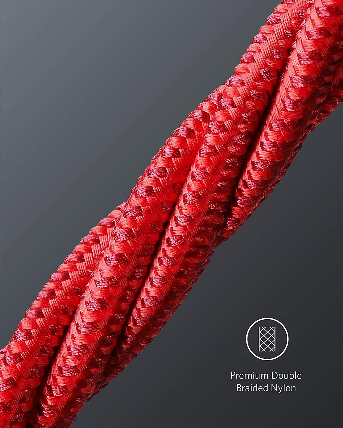 New Nylon USB-C to USB-C 100W Cable (10 ft)