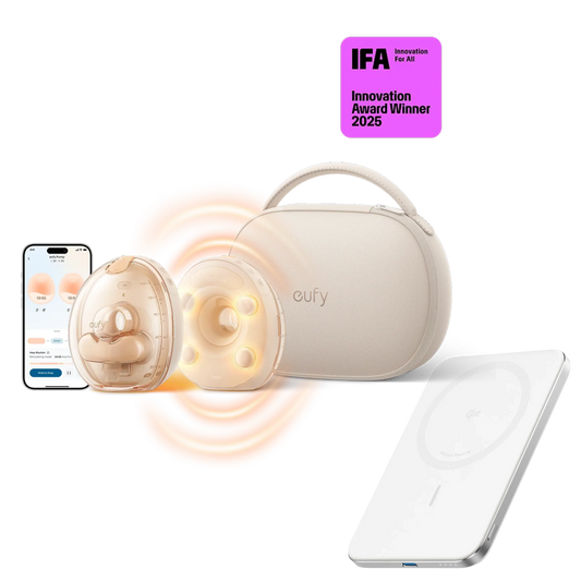eufy Wearable Breast Pump S2 Pro+ Anker Nano Power Bank (5K, MagGo, Slim)