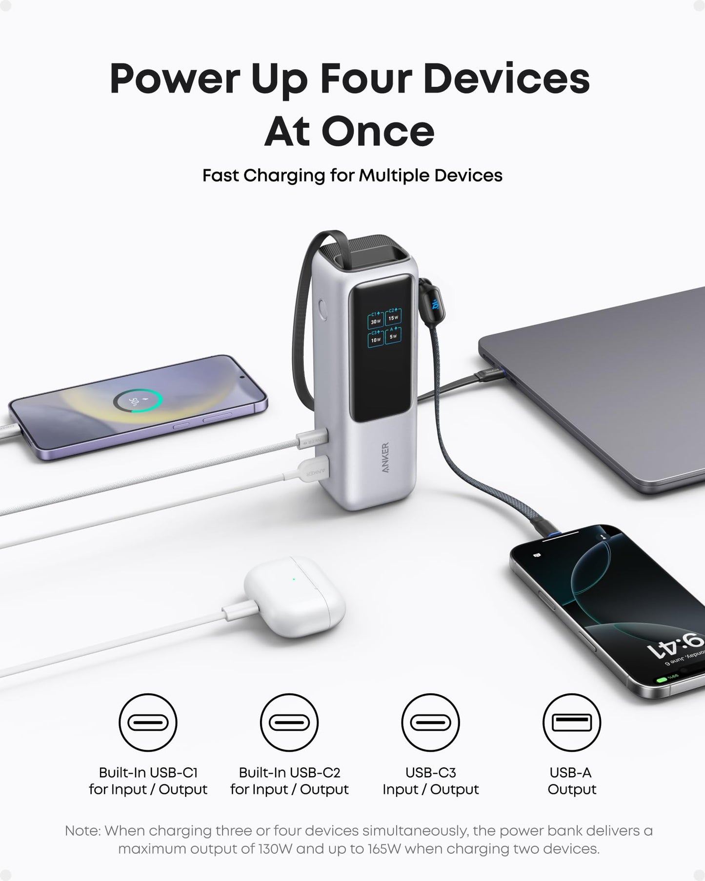 anker 25000mah power bank fast charging
