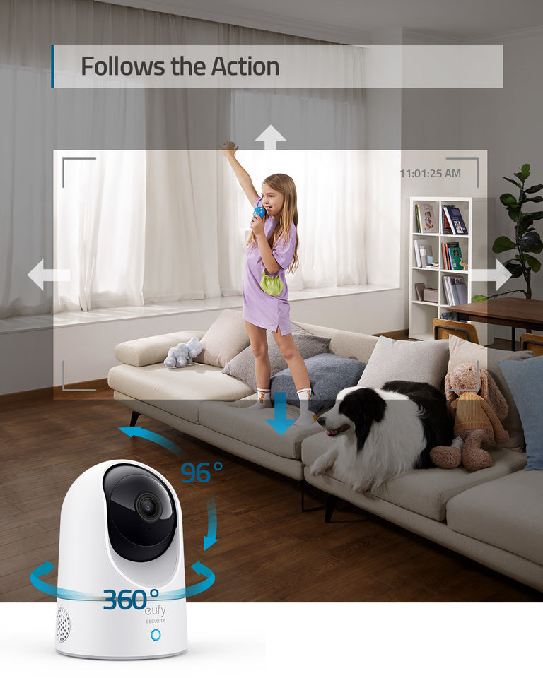 Solo IndoorCam P24 (2K, 4-Cam Kit, Pan & Tilt)