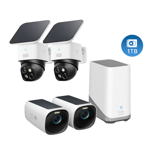 eufyCam S330 + SoloCam S340  (2 pack) + 1 TB Hard Drive