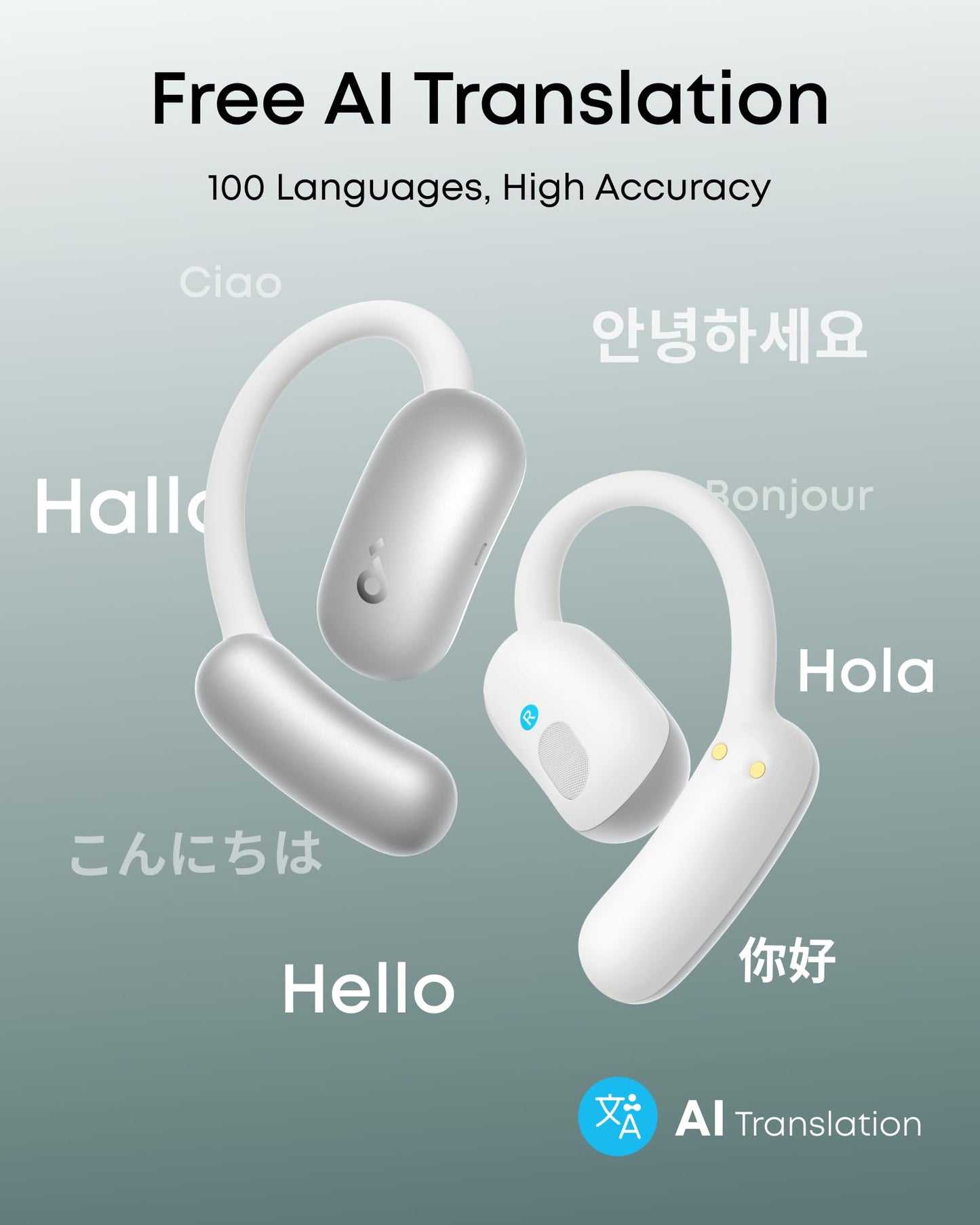 soundcore AeroFit 2 AI Assistant | AI Translation for a Connected World