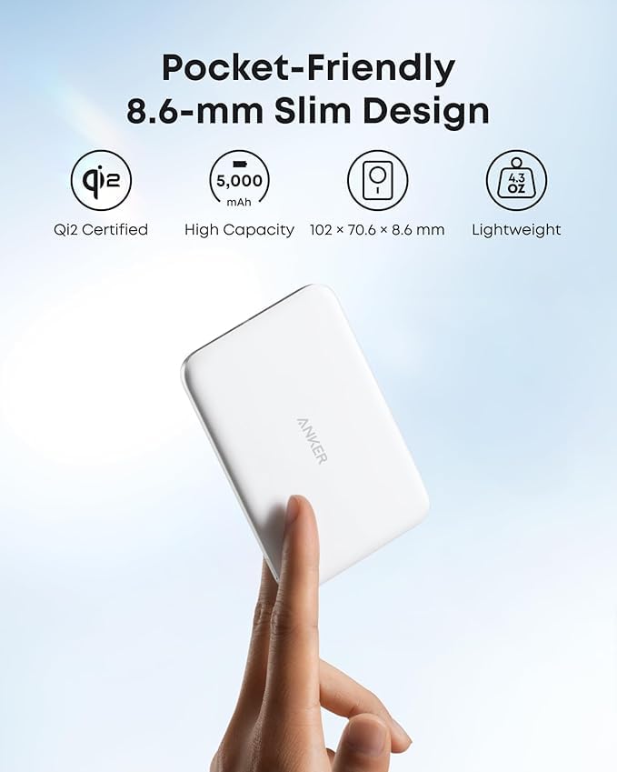 Anker Nano 45W Smart Display Charger and 5K Wireless Power Bank