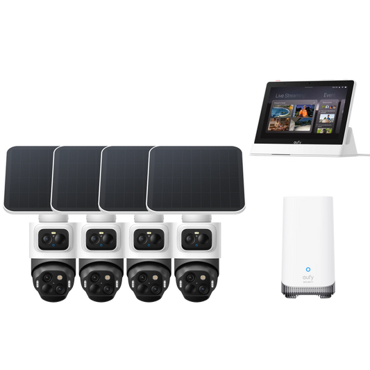 eufyCam S4 4-Cam Kit + eufy Smart Display E10